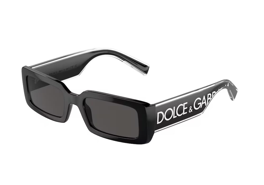 Dolce & Gabbana DG6187 Rectangle Sunglasses for Women + BUNDLE With Designer iWear Eyewear Kit