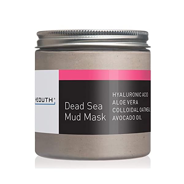 YEOUTH Dead Sea Mud Mask with Hyaluronic Acid and Avocado Oil, Revitalizing Facial Masks for Smoother, More Radiant Skin, Face Mask Skin Care 8oz