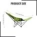Yiju Portable Recliner Beach Chair with Detachable Footrest Lightweight Folding Lounge Chair for Picnics, Green