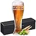polar-effekt 0,5 L Weizenglas mit Gravur - personalisiertes Bierglas mit Wunschtext - individuelles Geschenk f&uuml;r M&auml;nner, Frauen, Bierliebhaber, Geburtstag, Vatertag, Jubil&auml;um