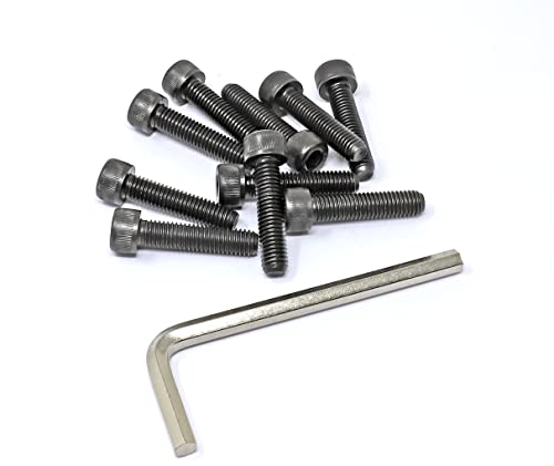Image of iexcell 10 Pcs Metric M8-1.25 x 35 Alloy Steel 12.9 Grade Hex Socket Head Cap Screws Bolts Kit