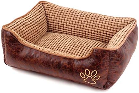 Genetic Los Angeles Large Dog beds Pet Bed for Medium Dogs Washable Big Dog Sofa Bed Pillow Extra Comfy Cotton Removable Cover Waterproof Lining