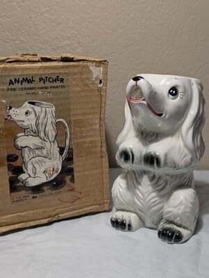 Vintage Dog Pitcher 26 OZ with Box CO