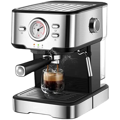 QJRGUY Pot Machine Semi-Automatic Household Coffee Maker with Foaming Milk Frother Wand