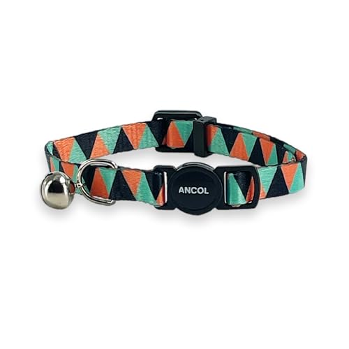 Collier chat réglable Ancol géométrique pour sécuriser les sorties en extérieur