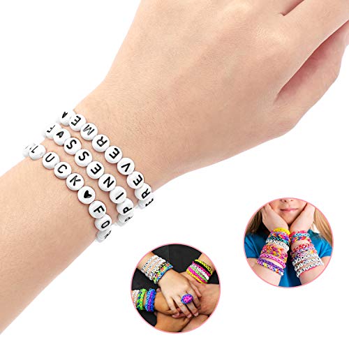 900 stuks acryl alfabet letterkralen voor kinderen doe-het-zelf sieraden maken sleutelhangers - Image 7