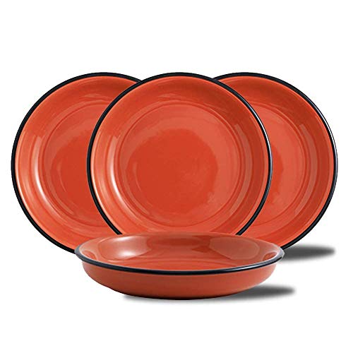 SGKOMN Elegante vajilla Fina de Porcelana esmaltada de imitación Imagen de SGKOMN Elegante vajilla Fina de Porcelana esmaltada de imitación