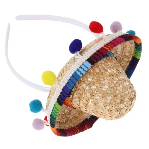 Mini chapeau mexicain enfant polyester accessoire fête anniversaire carnaval unique