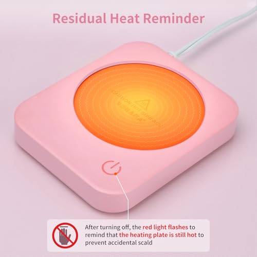 Image of VOBAGA Mug Warmer & Coffee Mug Warmer with 4 Hours Auto Shut-Off, Coffee Warmer Plate for Office Home Desk Use with 3 Temperature Settings, Cup Warmer for Cocoa, Tea, Milk, Water, Coffee Gifts(No Cup)
