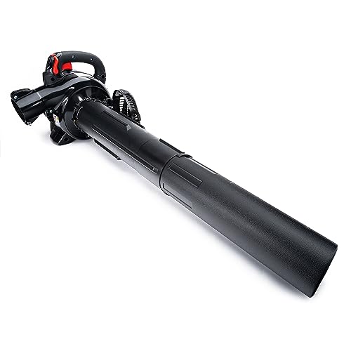 IPOTOOLS EBV260A Leaf Vacuum Cleaner and Blower with Shredder and 40 Litre Collection Bag - Anti-Vibration System - Adjustable Blow Speed up to 50 m/s - 2-Stroke Motor with 26 cc and 1 HP