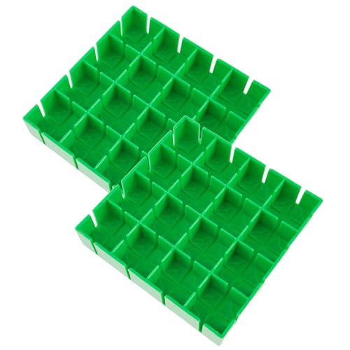 2Pcs Grapes Cherry Tomatoes Cutter Slicer, 16 Compartments Finger Safe Cherry Tomato Slicing Tool, Food Grade Grape Cutter Tool, Fruit Container Holder Cutter for Cherry Tomatoes Grapes Salad