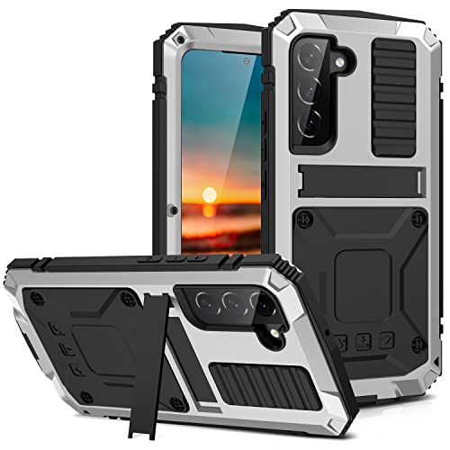 Samsung Galaxy S22 Plus 5G Case,Outdoor Aluminum Metal Gorilla Glass Shockproof Military Heavy Duty Sturdy Protector Cover Hard Case for Samsung Galaxy S22 Plus (S22 Plus, Black)