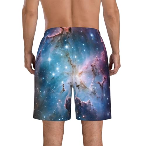 Colorful Galaxy Men's Quick Dry Beach Shorts Swim Trunks with Pockets Board Shorts3