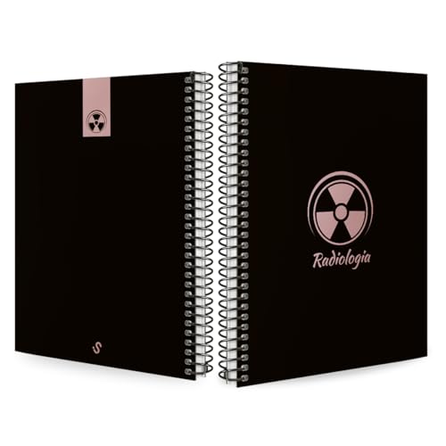 Caderno Colegial 1 Matéria Profissões Radiologia (Preto e Rosê)