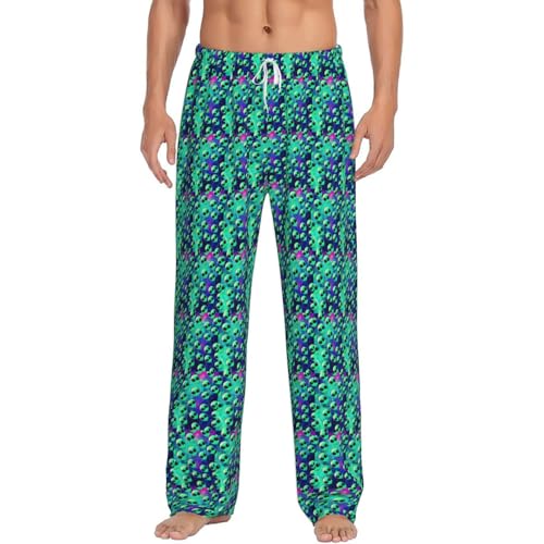 Pantalon pyjama homme alien vert pour dormir confortablement chez soi