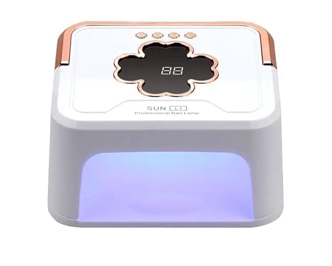 Rebelle Professional UV LED Nail Lamp, 228W Gel Nail Dryer with 4 Timer Settings, Automatic Sensor, LCD Display, Over-Temperature Protection, White with Rose Gold Accents-picture-37