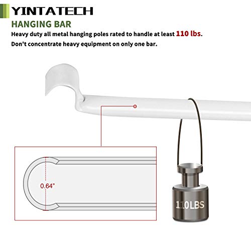 YINTATECH 48"x48"x80" Plant Grow Tent, Reflective Mylar 600D Oxford Fabric Growing Room, with Waterproof Floor Tray, for Indoor Gardening Hydroponic Plant Germination Growing - Thumbnail 7