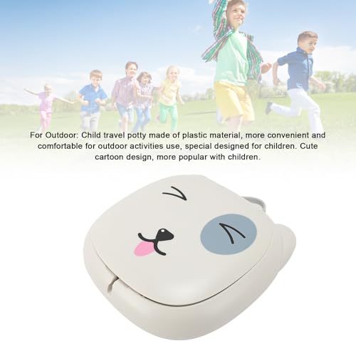 Image of TOPINCN Children Travel Toilet Seat, Portable Foldable Potty Seat with Storage Bag, for Car Driving Camping Travel Toddler Portable Potty Trainer (Grey)