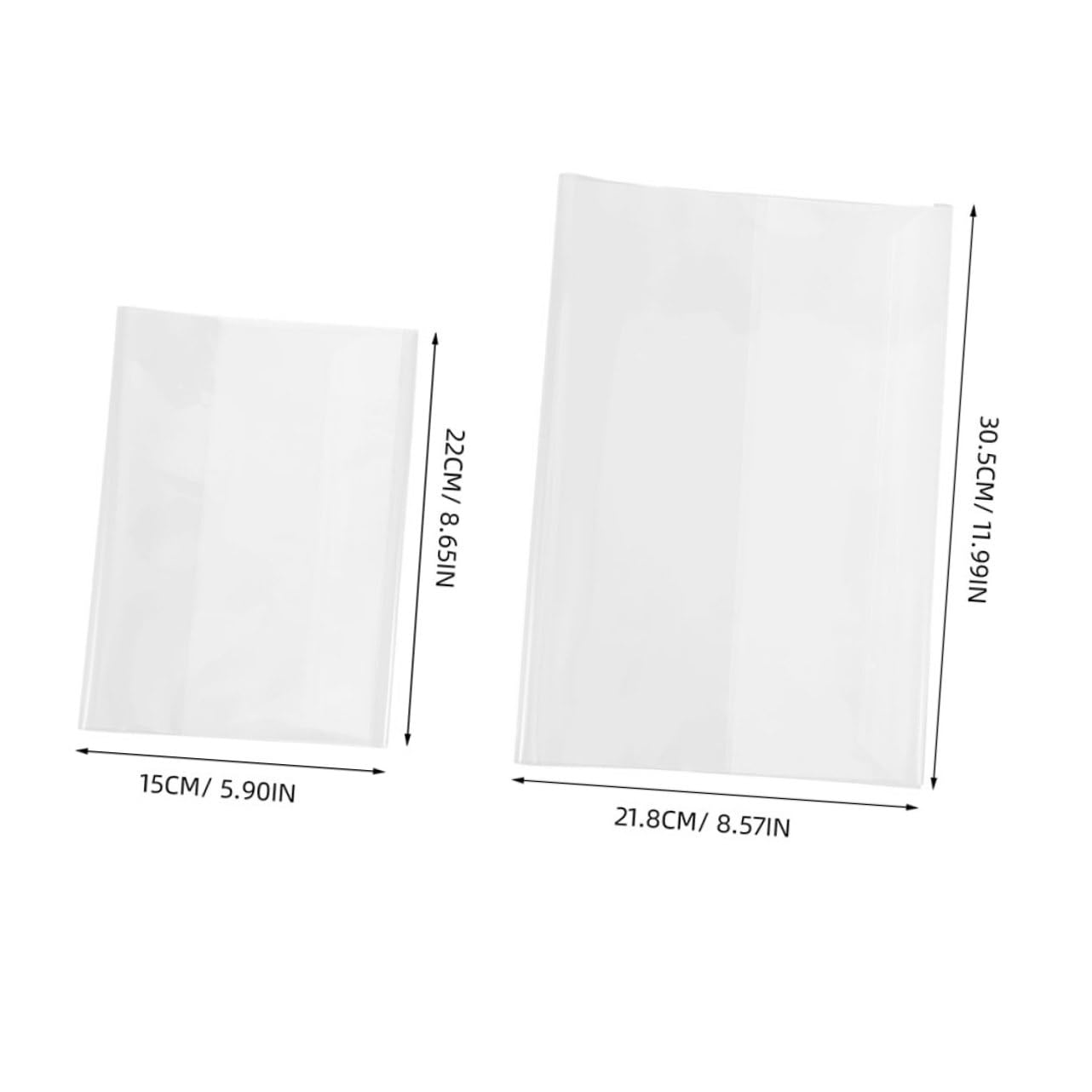 POPETPOP Copertina Protettiva Trasparente per Libri Waterproof Book Cover Protettore Libri Scolastici in Plastico per Studenti