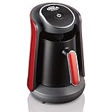 Arzum OKKA Minio Kaffeemaschine, 1-4 Tassen (300ml.), Überlaufschutzsystem, waschbare Kaffeekanne, akustisches Warnsystem, 480W, preisgekröntes Design