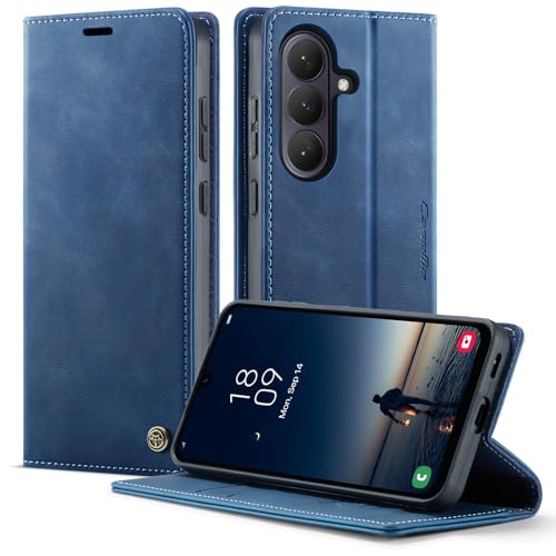 owlhold hülle für iPhone 16/17 Premium Weiches Vintage-Nubukleder klapphülle