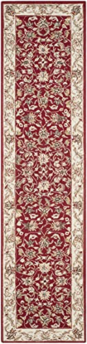 Tapete corredor Safavieh Chelsea 3'x10' Burdeos e Hueso miniatura 3