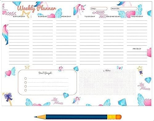 Yassin to do weekly planner - a4-52 sheets - no:1116