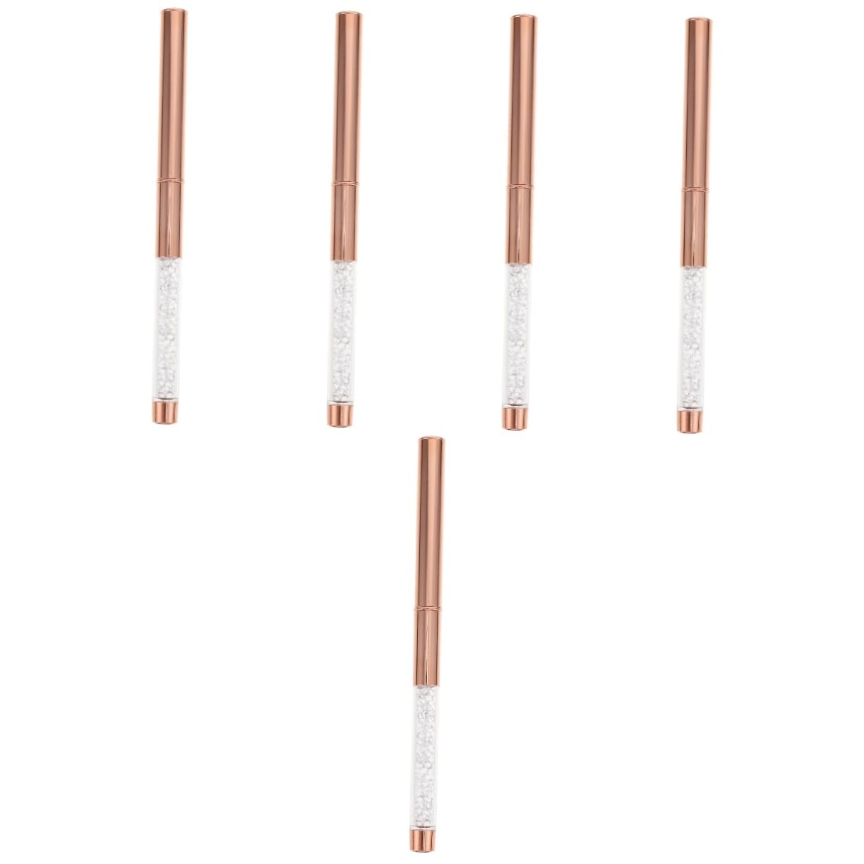 minkissy 5 Piezas Bolígrafo De De Uñas Cepillo De Uñas Pluma De Arte De Manicura Cepillo De Punta De Arte De Uñas Pluma De Pintura De Manicura El Plastico 3d Extender Clavo