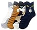 JJMax Women's Sweet Animal Cotton Blend Socks Set One Size Fits All