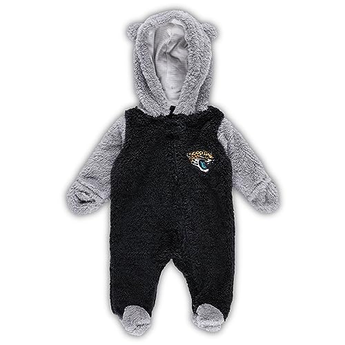 Image of Outerstuff Newborn & Infant NFL Game Nap Teddy Fleece Bunting Full-Zip Sleeper