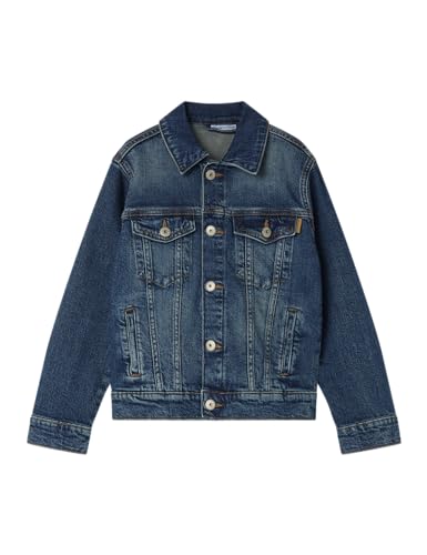 Name it kids Nkmjagger Dnm Jacket 3720-Az Noos, Dark Azul Denim, Numeric_122 para Niños