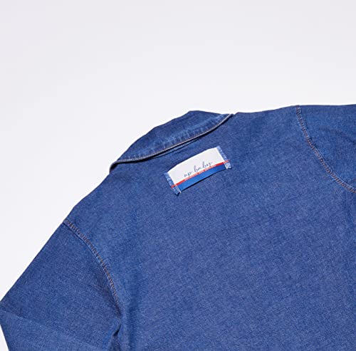 Camisa Jeans Infantil, Up Baby, Meninos, Azul Marinho, 06