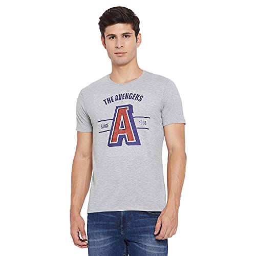 Image of Marvel Avengers by Wear Your Mind Mens Tshirt (MMAMCT052.4 Grey M)