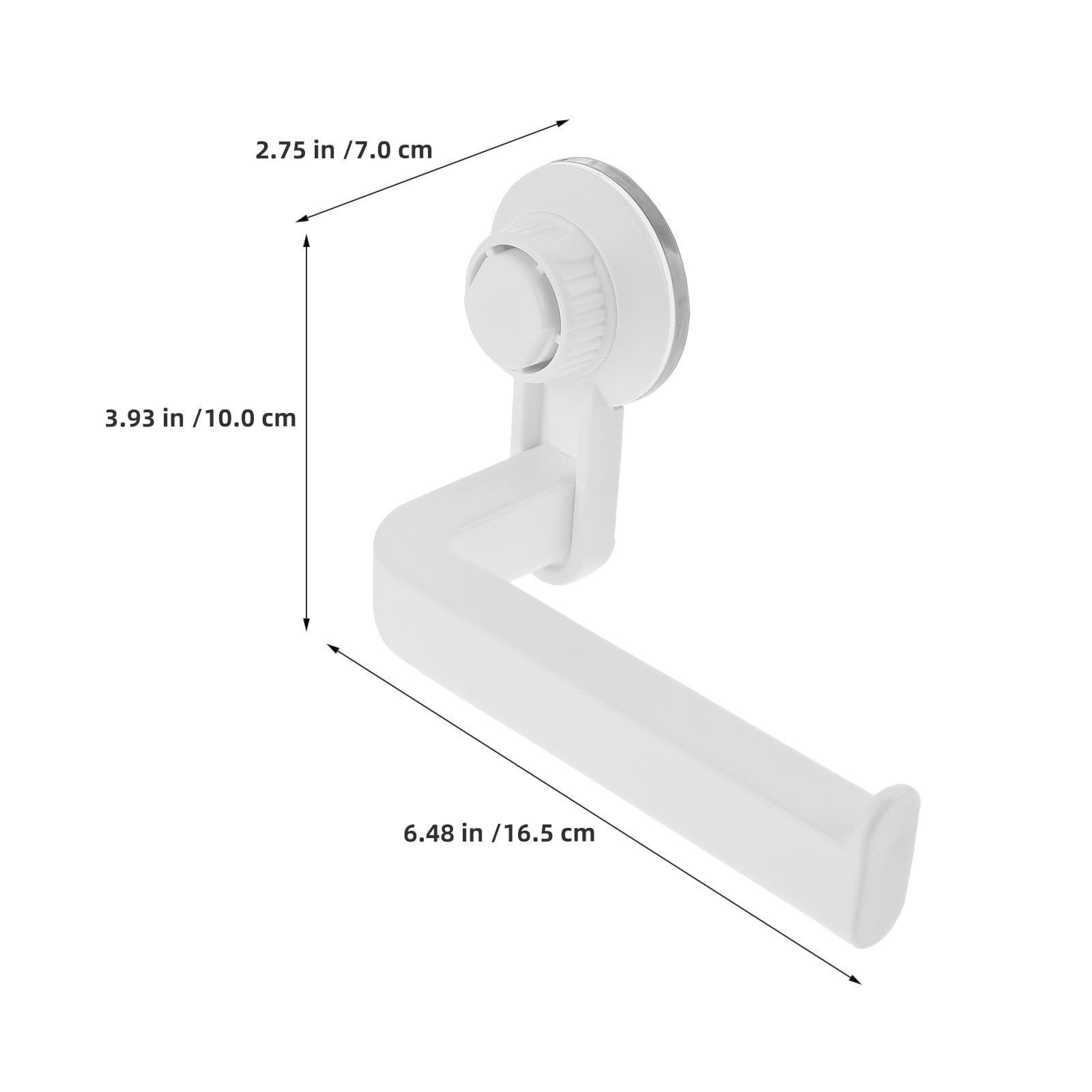 2 Stück Toilettenpapierhalter mit Saugnapf zur Wandmontage, kein Bohren erforderlich, Toilettenpapierspender für Bad, Küche und WC