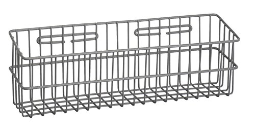 R&B Wire 2255 15 in. L x 7 in. W x 3.5 in. D Metal Medical Storage Basket - Wall Mounted