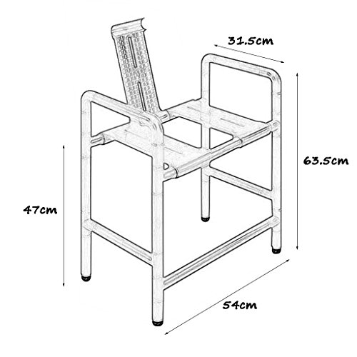 Tabouret de siège de douche antidérapant et anticorrosion - 3