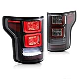 VLAND Led Tail lights Compatible with Ford F-150/ Raptor 2015-2019 Factory Halogen Pickup Truck w/Re