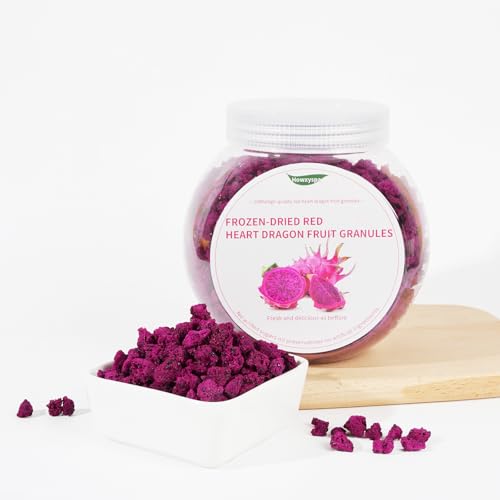 Howxyspa Freeze-Dried Dragon Fruit, 100% Natural, No Added Sugar, 5 oz, Gluten Free Fruit Snacks