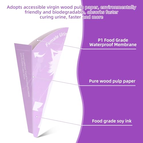 30 Stück Urinella für Frauen Einweg, Weibliches Papier Urinal, Reise Urinal Frauen im Stehen, Papier PIPI Trichter, Frauen Tragbare Pinkelhilfe Für Frauen Reisen & Camping,Wandern,Outdoor-Aktivitäten