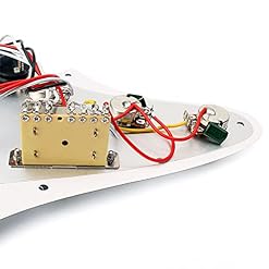 Gazechimp Guitare Electrique 3-Ply SSS Pré-câblé Humbucker Pick-up Pickguard Scratchplate Set pour Fender Stratocaster… - Les Beatles, Paul McCartney, John Lennon, RIngo Starr, George Harrison Gazechimp Guitare Electrique 3-Ply SSS Pré-câblé Humbucker Pick-up Pickguard Scratchplate Set pour Fender Stratocaster… – Image 4