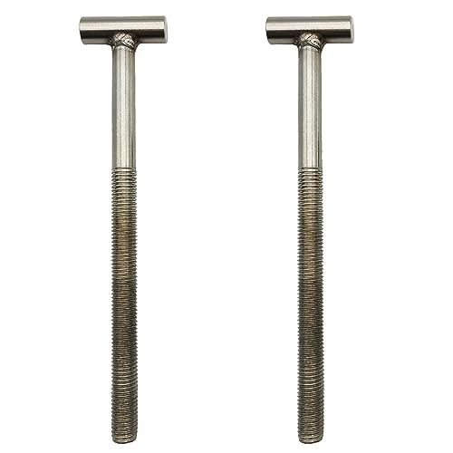 Zeiboat 2 Pack T-Bolt Stainless Steel Screw Replacement, 4.8 In, Fits 194997, 53108900, Dex2420Jkit, Dex2400Jn Nut Assembly #TOP9