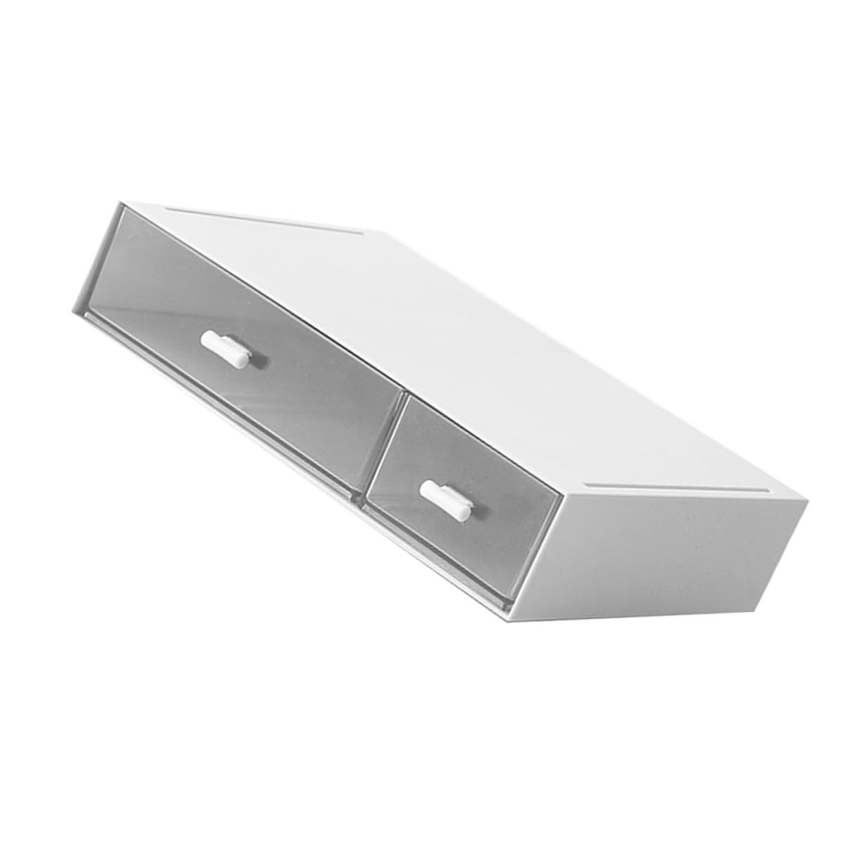 Boîte de rangement à tiroirs blanc en plastique pour bureau