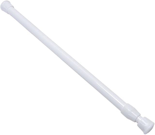 Bluelans® White Metal Telescopic Extendable Tension Curtain Rods Poles Rails (70cm - 120cm)