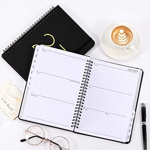 2023 Diary - Diary 2023 A5 Week to View with Tabs, January 2023 - December 2023, Black
