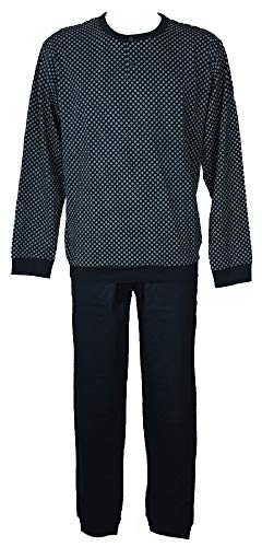 RAGNO pyjama homme manches longues anti irritation coton col tunisien
