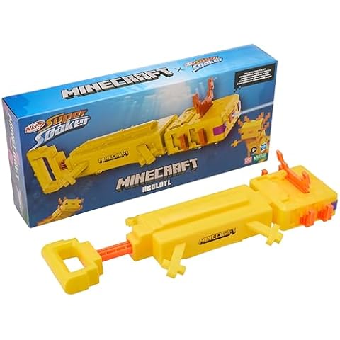 Nerf Super Soaker Minecraft Axolotl Water Blaster Cover