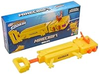 Nerf Super Soaker Minecraft Axolotl Water Blaster, Minecraft Axolotl Mob Design, Outdoor Water Toy, Outdoor Games for Kids
