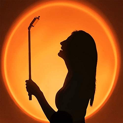 Luminária Sunset Projetor Noturno Efeito Pôr do Sol Para Fotografias