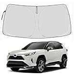 Front Windshield Sun Shade Car Window Sunshade Custom Fit for Toyota RAV4 SUV Crossover LE XLE Premium XLE Adventure Hybrid Prime 2025-2018 Sun Cover Visor (Toyota RAV4 2025-2018)