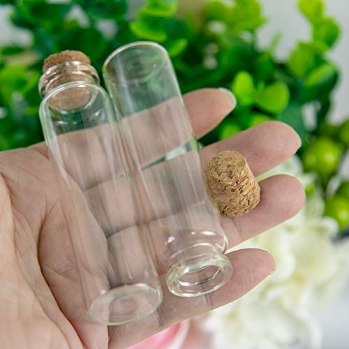 100pcs 20ml Bouteille en Verre Transparent avec Bouchon en Liège,pour la décoration de Bricolage,parfums, Huiles, épices, Breloques, Mariage, Stockage Bijoux, Diamètre 22mm (20ml) - Image 4